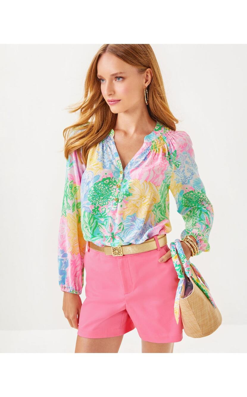 Lily Pulitzer 5" Gretchen High Rise Short Rousseau Pink Size 4